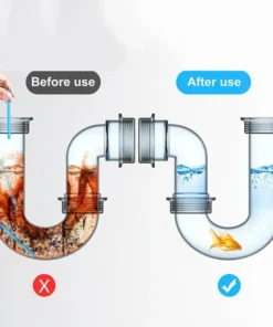 Pipe Cleaning Sticks Oil Decontamination Kitchen Toilet Bathtub Drain Cleaner 12 Ps