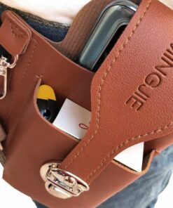 Retro Men’s Belt Waist Bag(Brown Color)