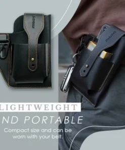 Retro Men’s Belt Waist Bag( Black Color)