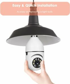 PTZ E27 Bulb Wireless Security Camera