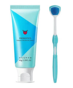 👅Tongue Cleaning Gel & Brush🍀