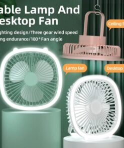 Portable Desktop Fan With light