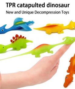 5 Pcs Slingshot Dinosaur Finger Toys