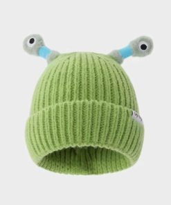 Winter Child Cute LED Little Monster Hat