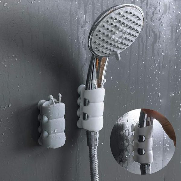 ২ পিস Bathroom Punch-Free Relocatable Wall Shower Head Bracket Suction Cup Holder( ২ পিস)