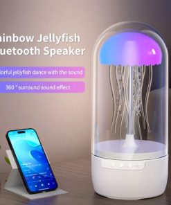 Creative Jellyfish Lamp HiFi Stunning Sound 360 ° Surround Lampshade Can Be Switched Freely Speaker