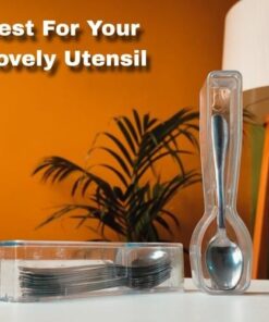 Modern Transparent Spoon Holder for Kitchen - Sleek & Stylish Design