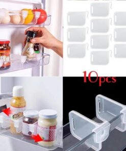 10pcs Adjustable Fridge Dividers Multi-functional Refrigerator Side Door Separator Storage Partition for Organizing Freezer Compartments